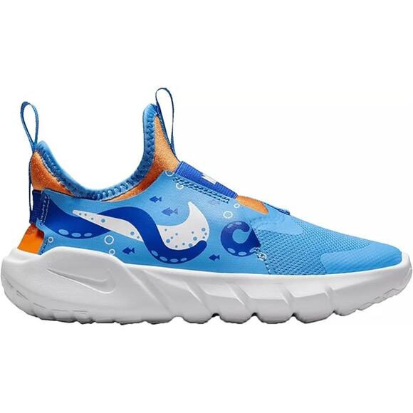 NWT Nike Flex Runner 2 Kids Running Shoes Blue/Summit White Size 1Y - Picture 1 of 5
